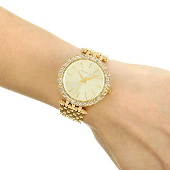 Michael Kors Darci Pavé Gold-Tone Watch, 39mm - Picture 1 of 10
